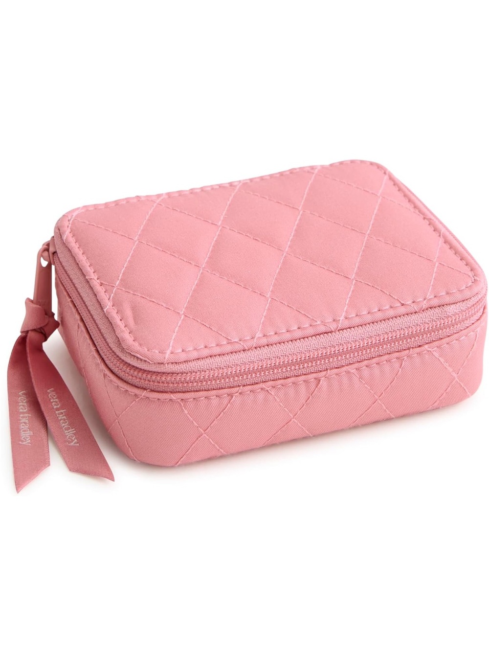New Vera Bradley Pink Quilted Pill Travel Case